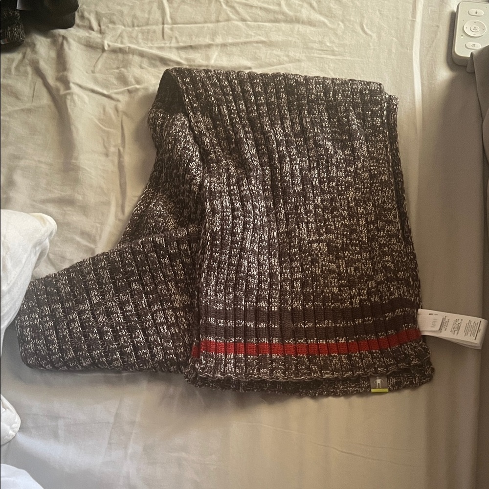 Brown smartwool scarf